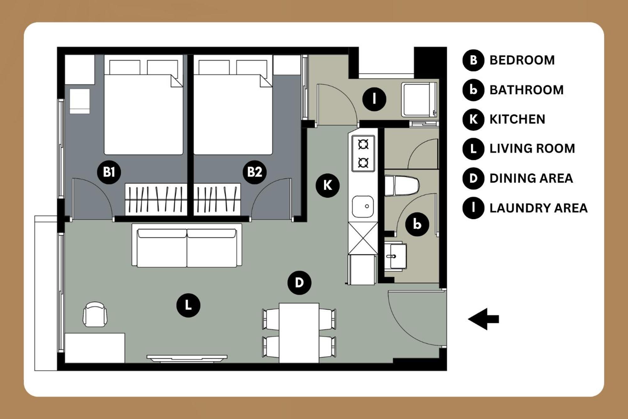 Apartment 2b1blk, Stylish & Comfortable, 5 Min To Ximen Mrt • 2房1衛 客廳廚房 時尚舒適 5分到西門站