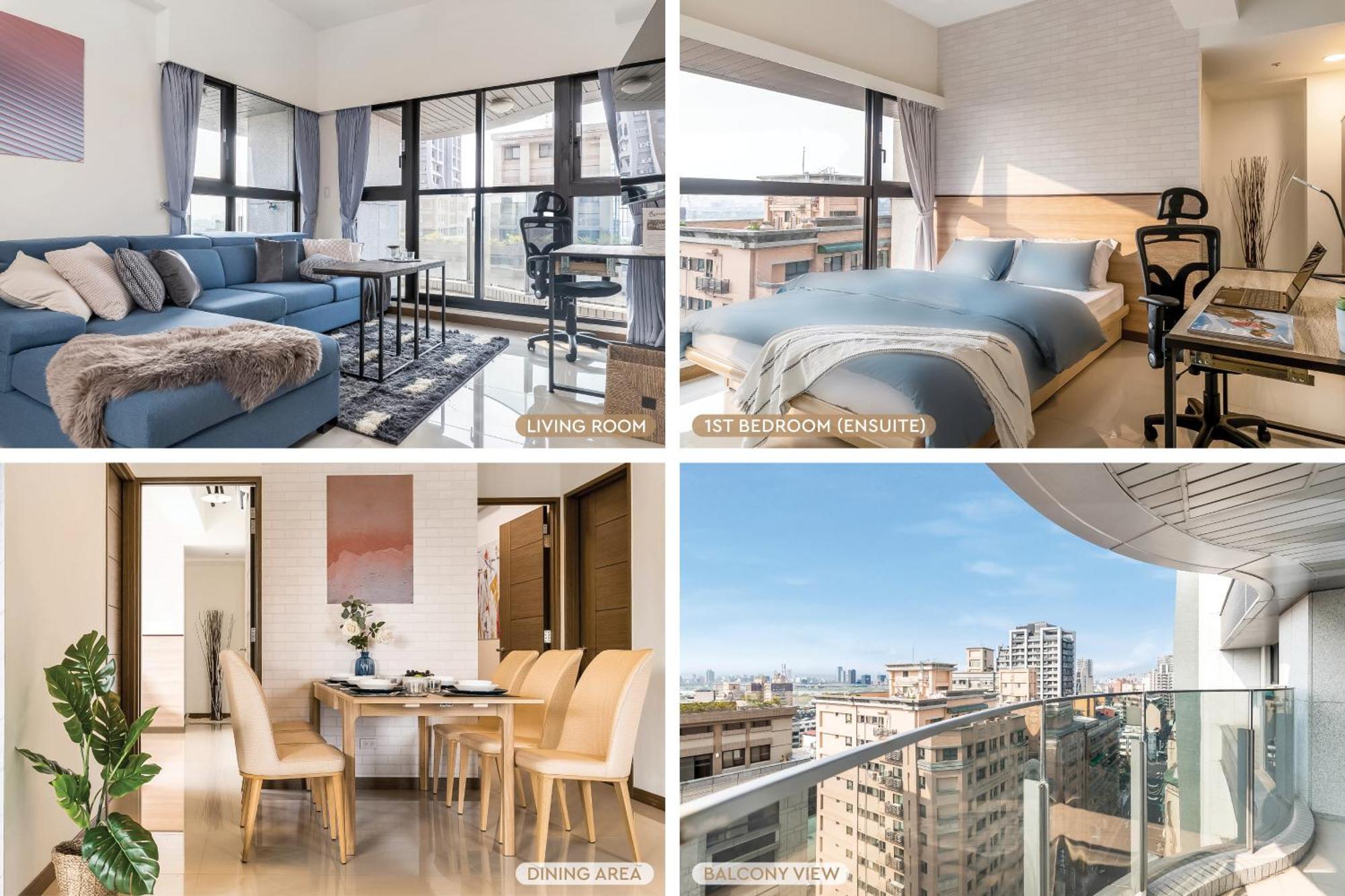 High Floor New Bldg 4b2bldk Ximending, Stunning Views • 高層新樓 4房2衛 西門町 美景 Apartment *