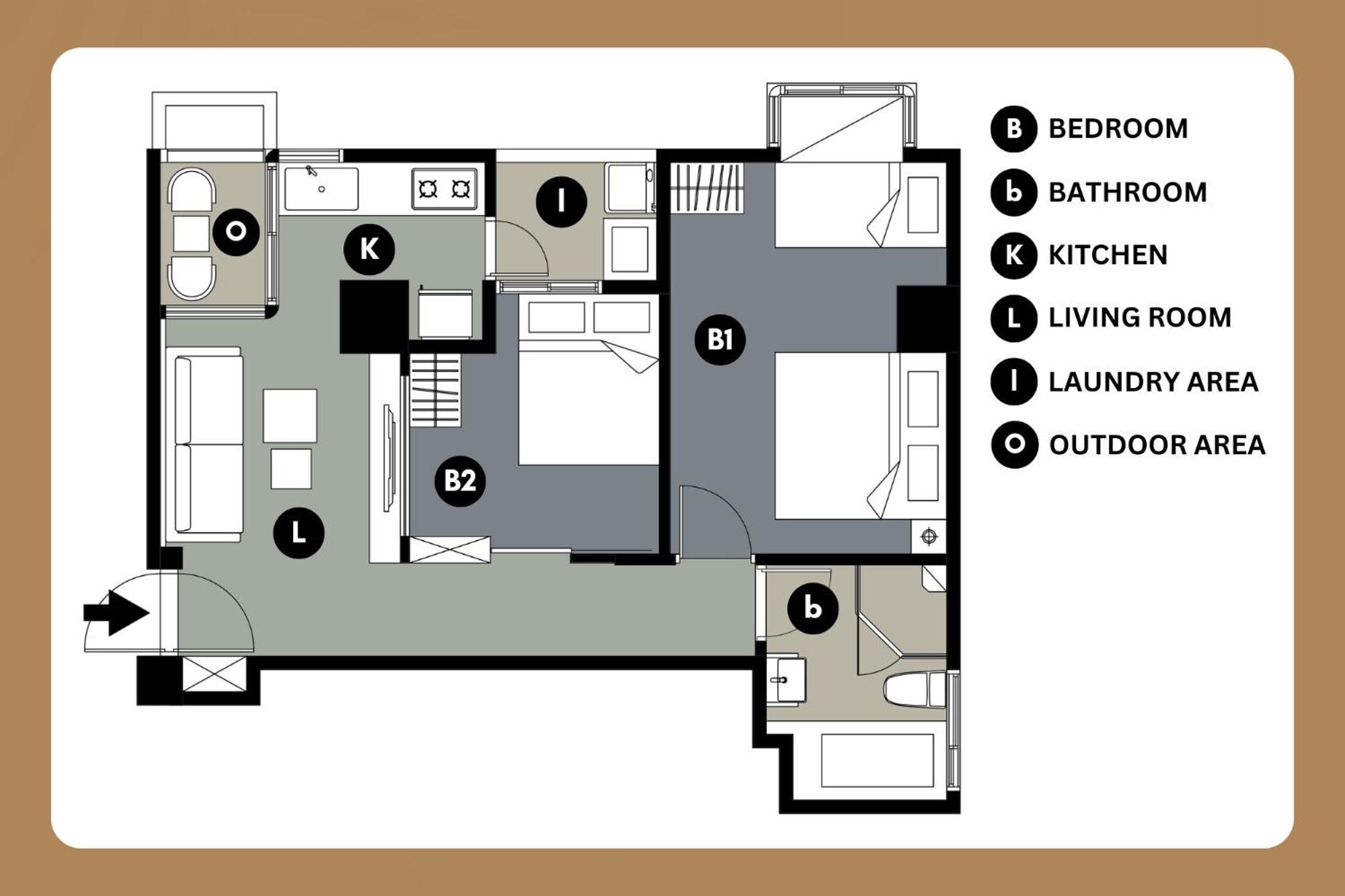 Comfy & 2b1b, Sleeps 5, 3min To Daan Mrt 舒適市中心 2房1衛 睡5人 3分到大安站 Apartment