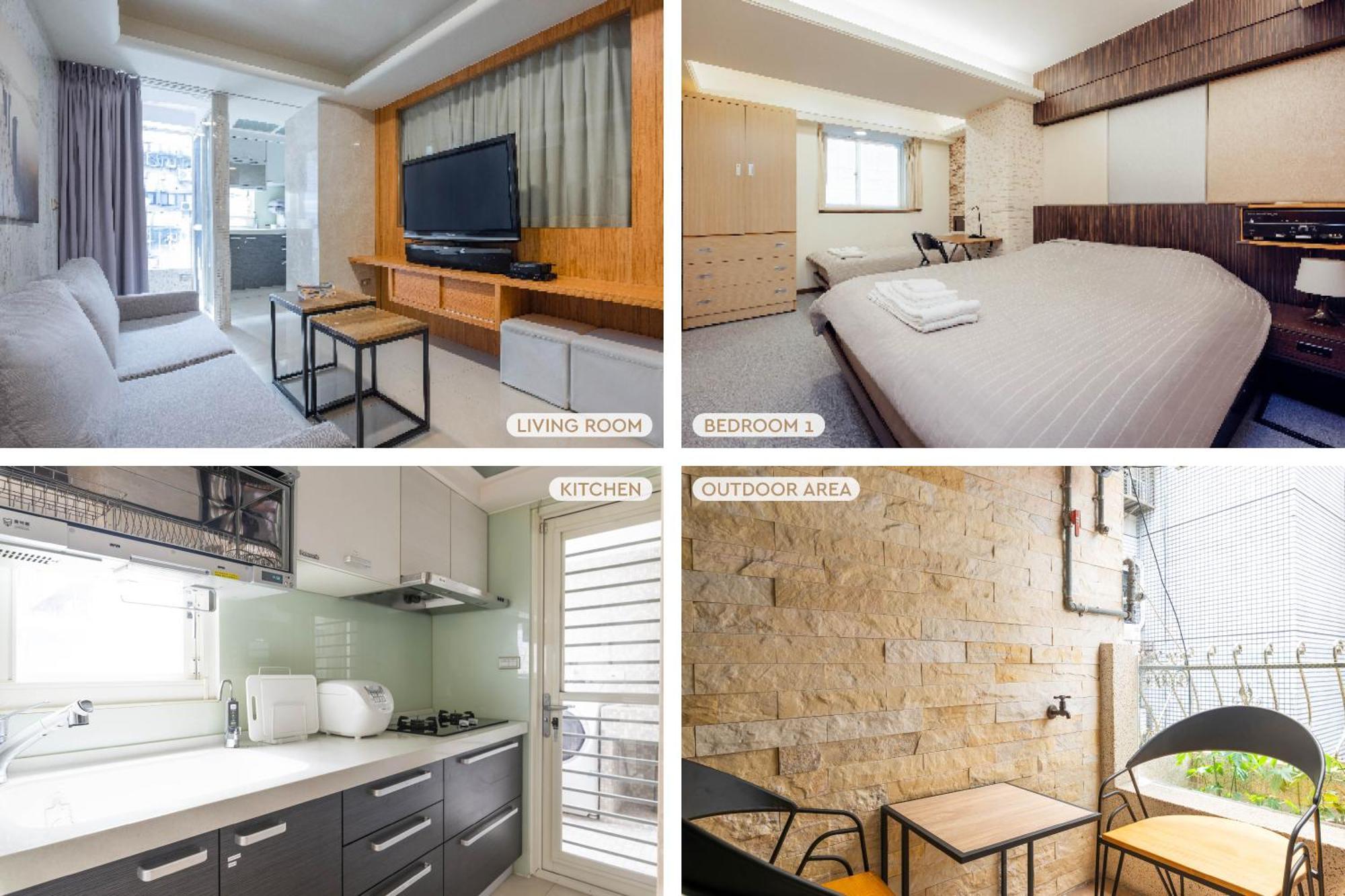 Comfy & 2b1b, Sleeps 5, 3min To Daan Mrt 舒適市中心 2房1衛 睡5人 3分到大安站 Taipei
