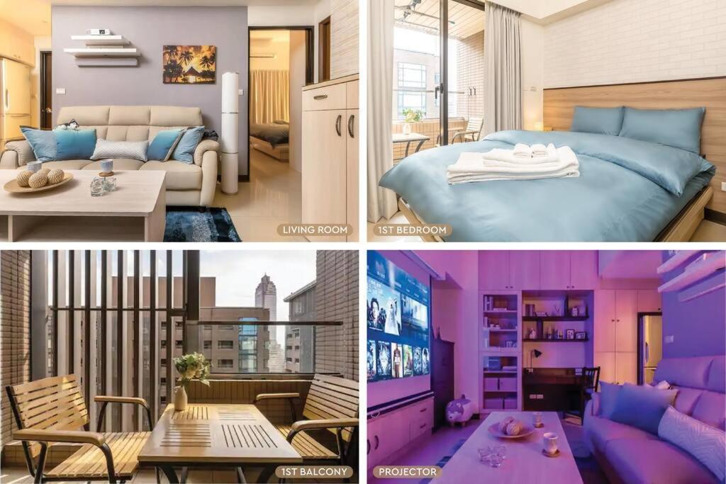 Apartment New Building 2b1blk Workspace Main Station • 新大樓 台北車站 2房1衛 客廳廚房 工作空間