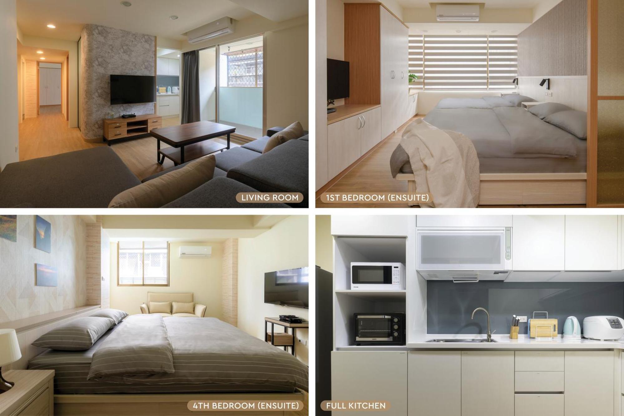 Three Master Bedrooms 4b4b 1min To Sys Mrt 三主臥4房4衛 1分到國父紀念館站 * Taipei