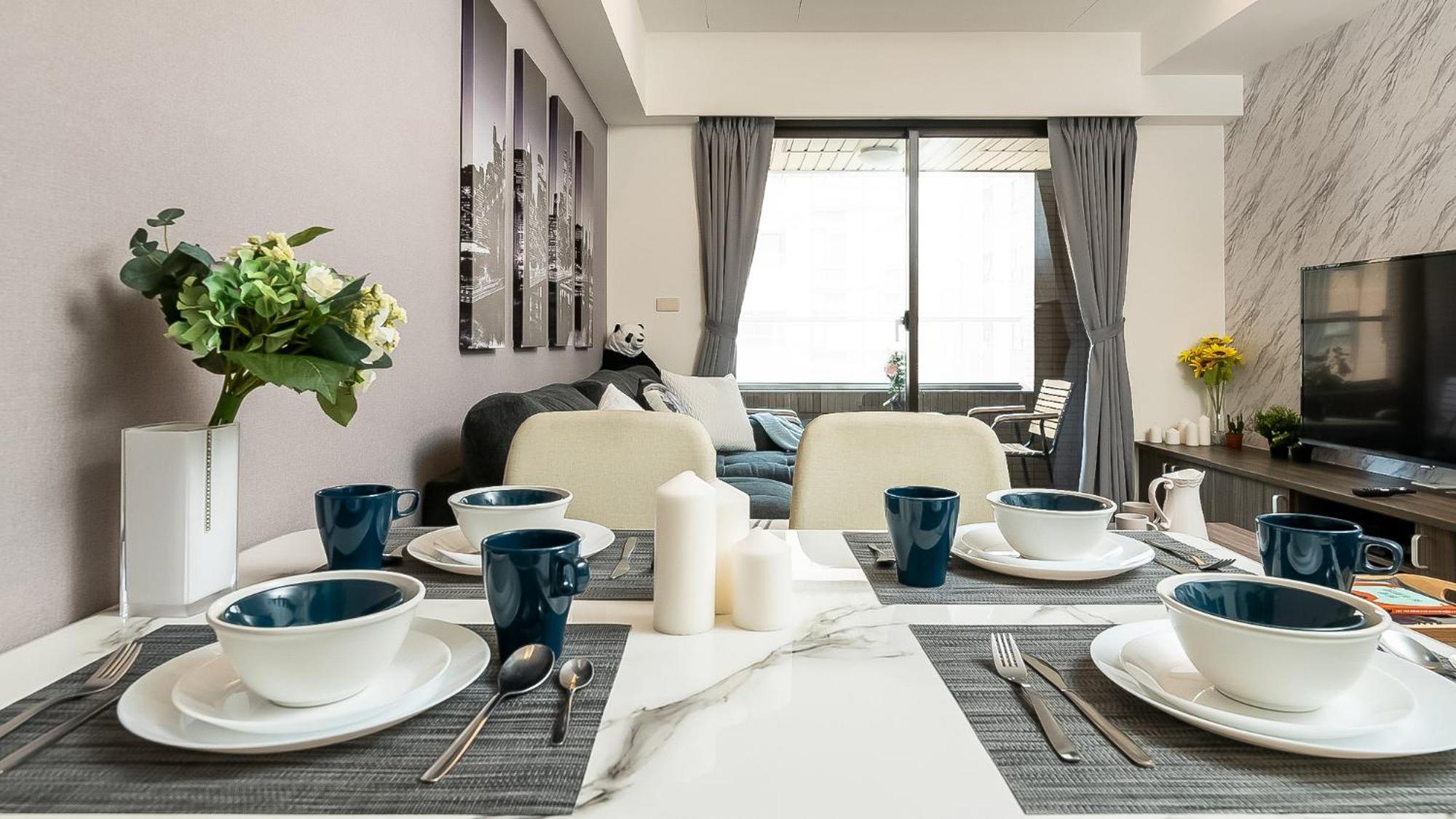 New Building 3b2bldk Workspace Main Station • 新大樓 台北車站 3房2衛 客廳廚房 工作空間 Apartment
